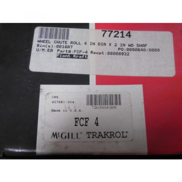 NEW McGill FCF-4 Trakrol Cam Follower Bearing #2 image