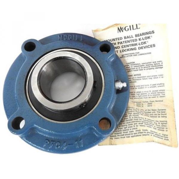 NIB MCGILL NYLA-K PFC4-35-2 BEARING TRAKROL 2IN BORE DIA FLANGED 4 MOUNT #1 image